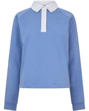 Sweaty Betty Revive Rugby Long-Sleeve Slim-Fit Baselayer Top - Blue