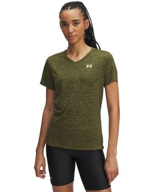 Under Armour Tech Twist V-Neck Short Sleeve - Green
