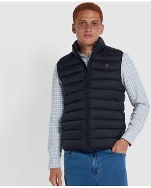Farah Joel Wadded Gilet - Blue