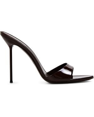 Paris Texas Lidia Heeled Mules - Black
