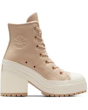 Converse Adults Chuck 70 De Luxe Heel Platform Ankle Heeled Boots - Natural