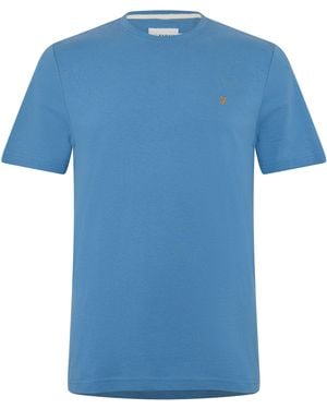 Farah Harrow Ss T-Shirt - Blue