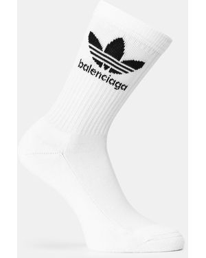 Balenciaga Knit Crew Socks - White