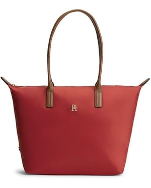 Tommy Hilfiger Popette Tote Bags - Red