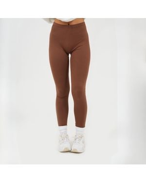 Brave Soul Classic Plain Leggings - Brown