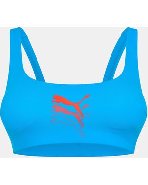 PUMA Scoop Neck Swimsuit - Blue