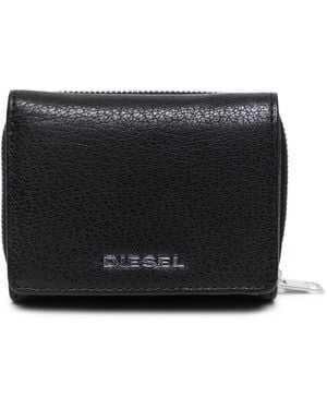 DIESEL Spejap Tri-Fold Wallet - Black