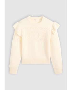 Levi's Shane Knitted Crew Neck Jumper - White