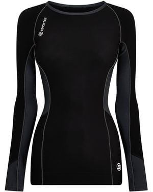 Skins S400 Thermal Long Sleeve Performance Gym Top - Black