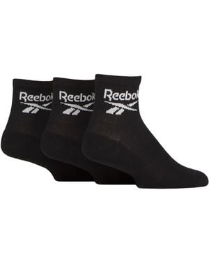 Reebok Core Ankle Quarter Socks - Black
