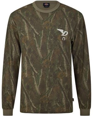 Dickies Bradenton Cotton Waffle Long-Sleeve T-Shirt - Green