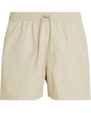 Calvin Klein Medium Tape Swim Shorts - Natural