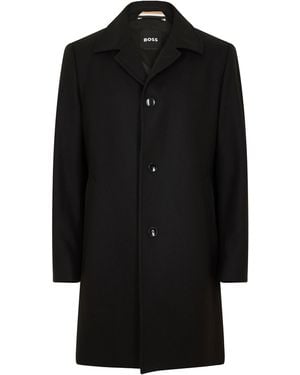 BOSS H Task Overcoat - Black
