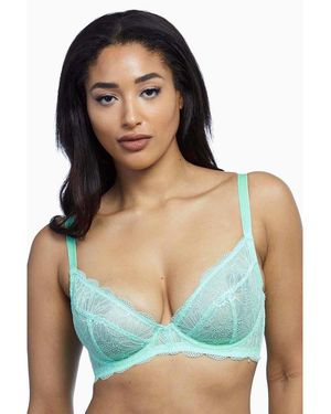 Wolf & Whistle Ariana Everyday Lace Bra Mint - Blue