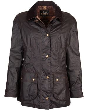 Barbour Beadnell Wax Jacket - Black