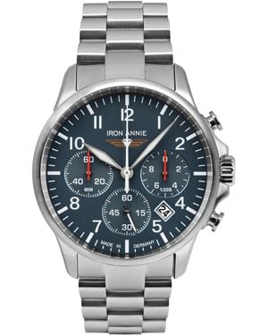 IRON ANNIE Captains Line Stainless Steel Classic Analogue Watch - Metallic