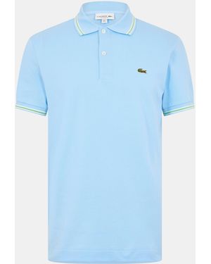 Lacoste Tipped Short Sleeve Polo Shirt - Blue