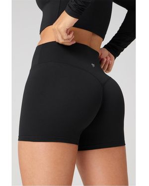 Fabletics Pureluxe Moisture-Wicking 4" Gym Shorts - Black