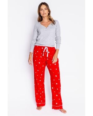 Pj Salvage Starry Pant - Red