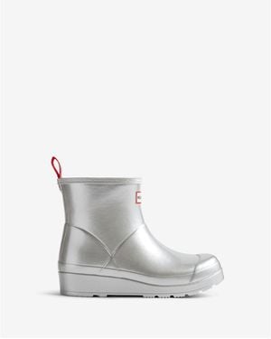 HUNTER Play Short Wellington Boots - Grey