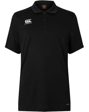 Canterbury Club Dry Short Sleeve Rugby Performance Polo - Black