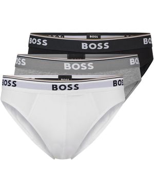 BOSS 3 Pack Cotton Briefs - Multicolour