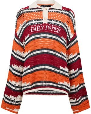 Daily Paper Kente Knitted Top - Red
