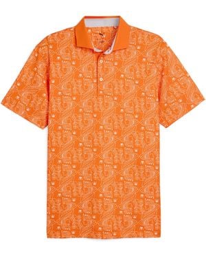 PUMA Pique Royal Polo Shirt - Orange