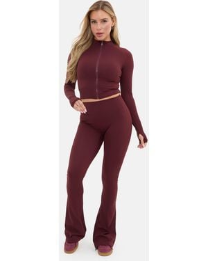 I Saw It First Kick Flare Legging - Red