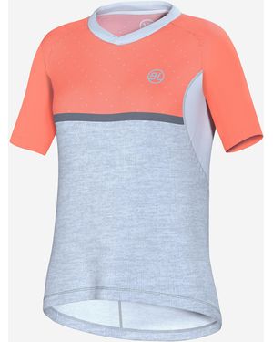 Bicycle Line Pedavena V-Neck Short Sleeve Cycling Jersey - Pink
