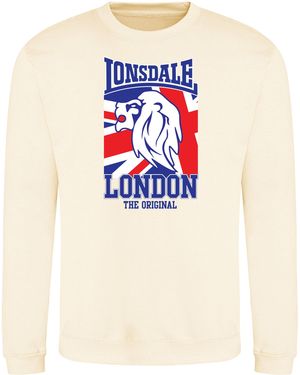 Lonsdale London Printed Logo Sweat - Blue