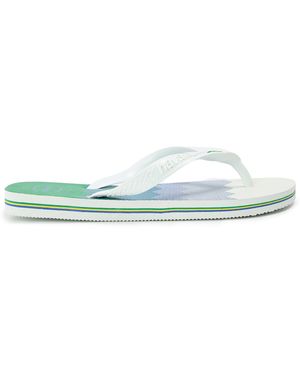 Havaianas Brasil Fresh Rose Gum Flip Flops - Green