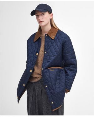 Barbour Liddesdale 30Th Anniversary Oversized Quilted Jacket - Blue