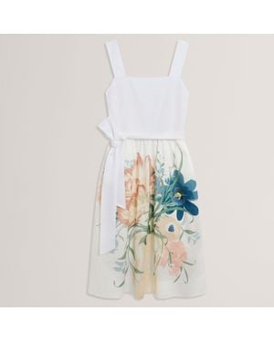 Ted Baker Tie Waist Sundress - White