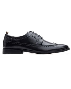 Base London Havisham Leather Formal Shoes - Blue