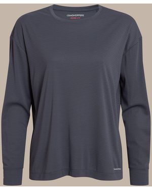 Craghoppers Nosilife Solar Shield+ Long-Sleeved Top - Blue
