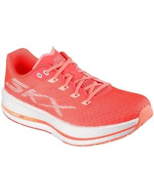 Skechers Go Run Razor 5 Carbon Plate Breathable Mesh Running Shoes - Pink