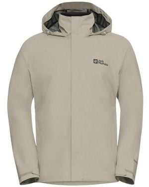 Jack Wolfskin Trailtime Breathable Waterproof Jacket - Grey
