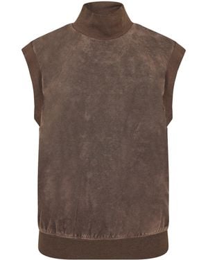 Fear Of God Strappy Crop Top - Brown