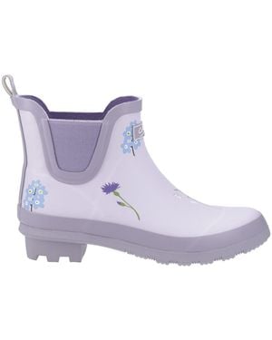 Cotswold Wildflower Ankle Wellingtons - Purple