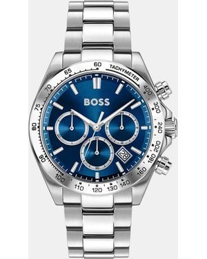 BOSS Gents Hero 2.0 Chrono Stainless Steel Watch - Blue