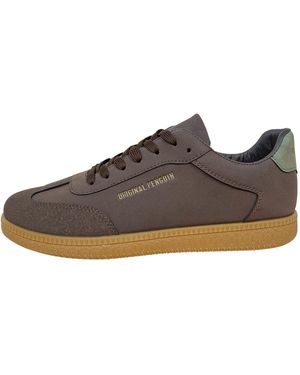 Original Penguin Salsa Court Trainers - Brown