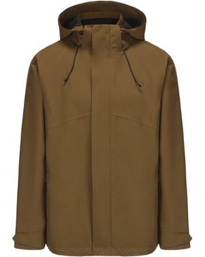 Firetrap Hooded Dwr Long Sleeve Waterproof Jacket - Green