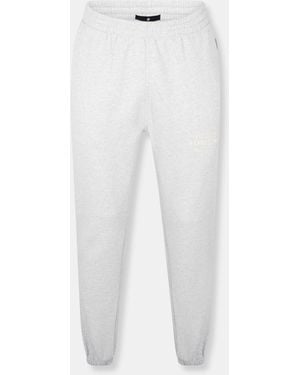 Represent Closed Hem Fleece Jogging Bottoms - White