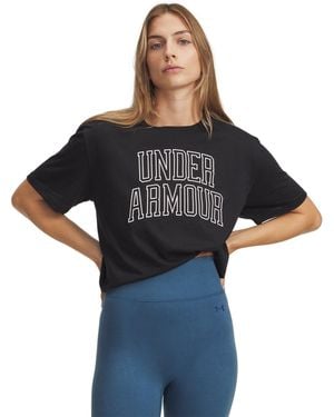 Under Armour Varsity Oversized T-Shirt - Black
