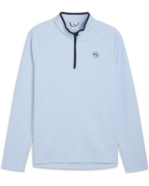 PUMA Waffle Fleece Pullover Jumper - Blue