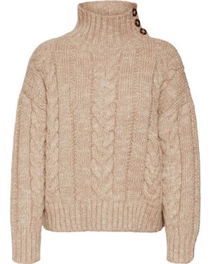 Vero Moda Grace Crew Neck Jumper - Natural