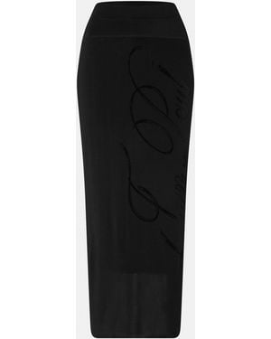 Jean Paul Gaultier Midi Structured A Line Dress - Black
