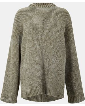 Jack Wills Chenille Crew Neck Jumper - Green