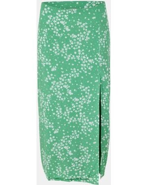 Jack Wills Split Midi Skirt - Green